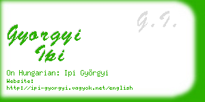 gyorgyi ipi business card